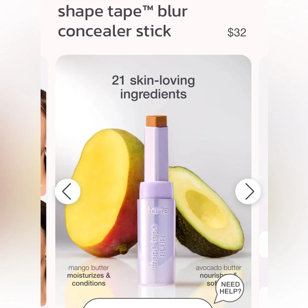 Tarte Shape Tape Blur Concealer Stick 44H Tan